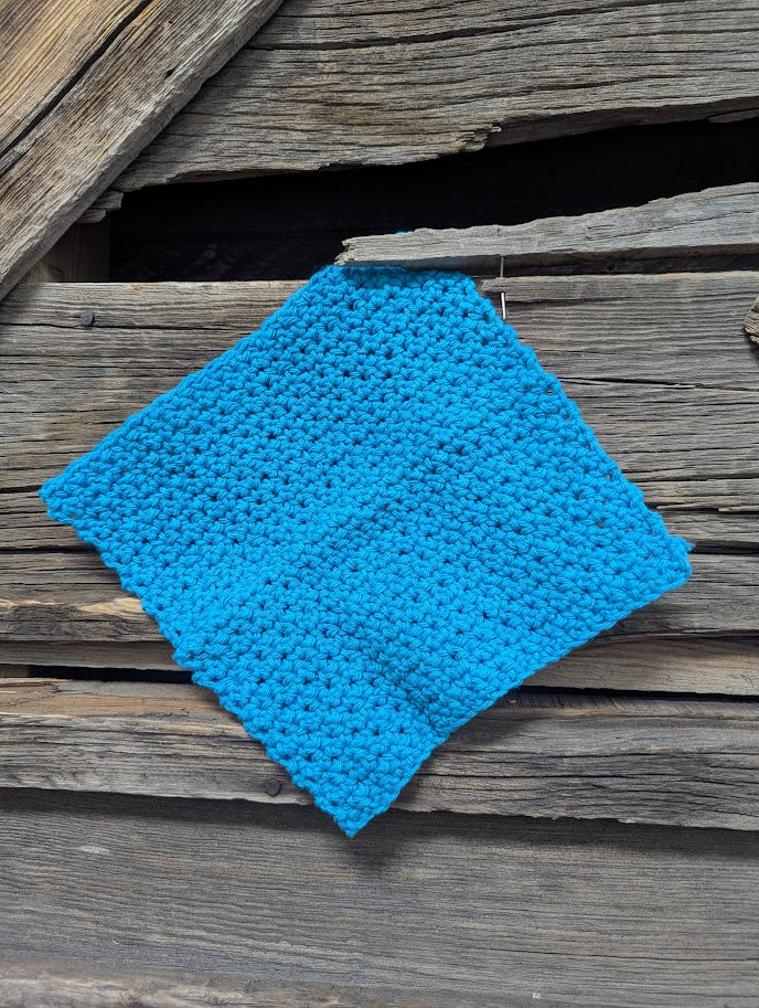 Electric Blue Dishcloth