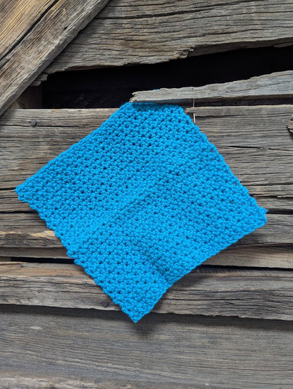 Electric Blue Dishcloth