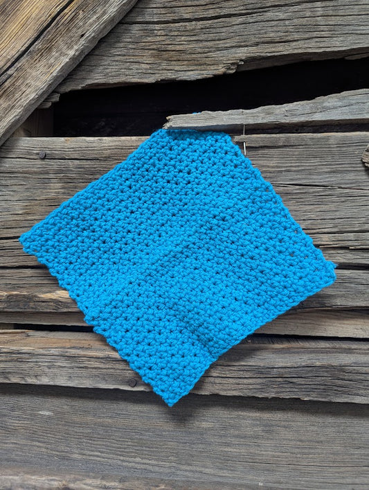 Electric Blue Dishcloth
