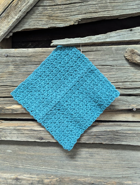 Teal Dishcloth
