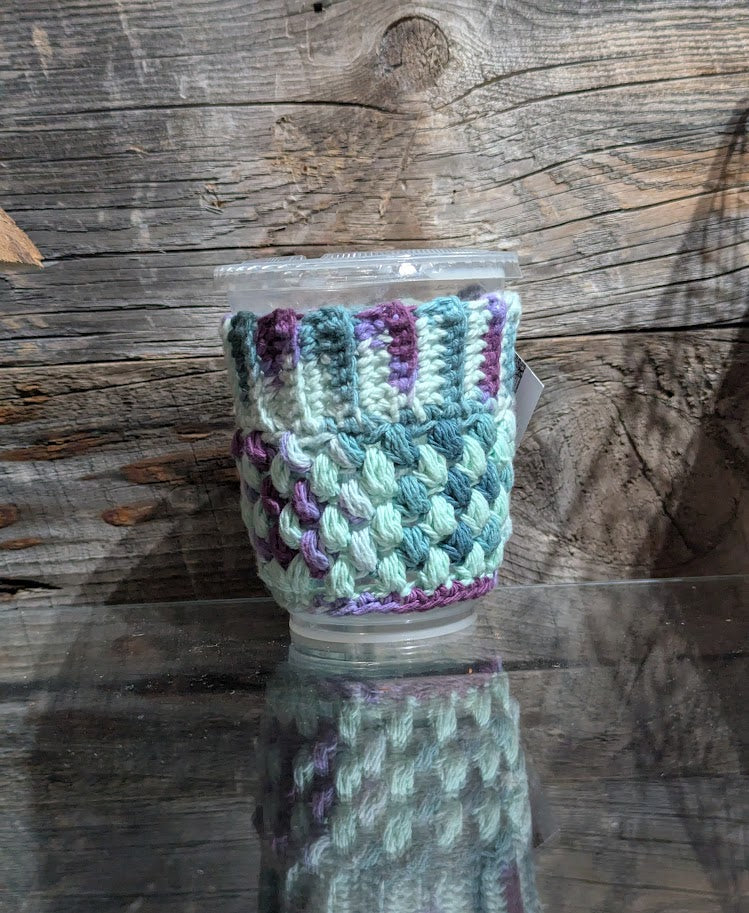 Teal/Purple Cup Cozy