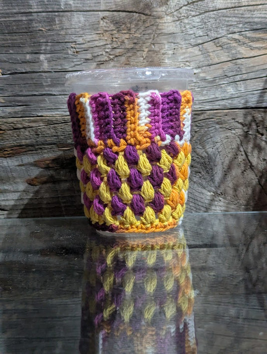 Yellow/Purple Cup Cozy