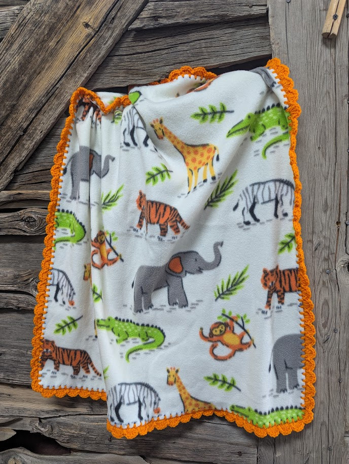 Safari Receiving Blanket (fleece)