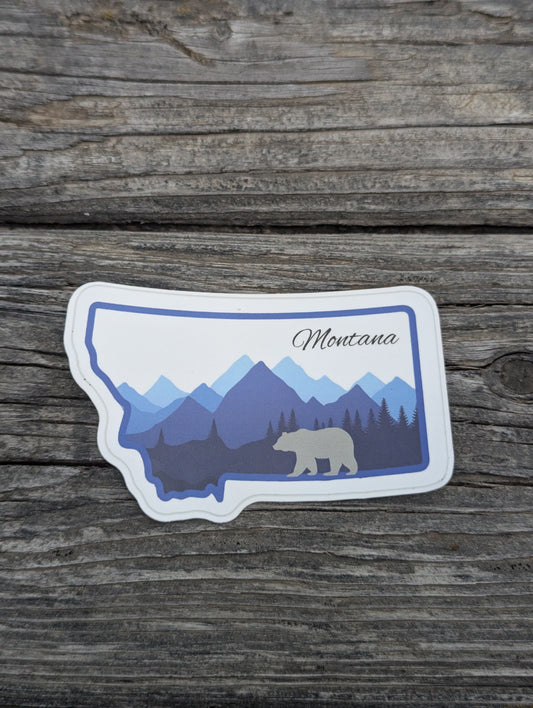 Montana w/ Mountains and Bear