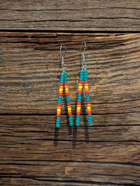 Prairie Bloom Double Pin Earrings