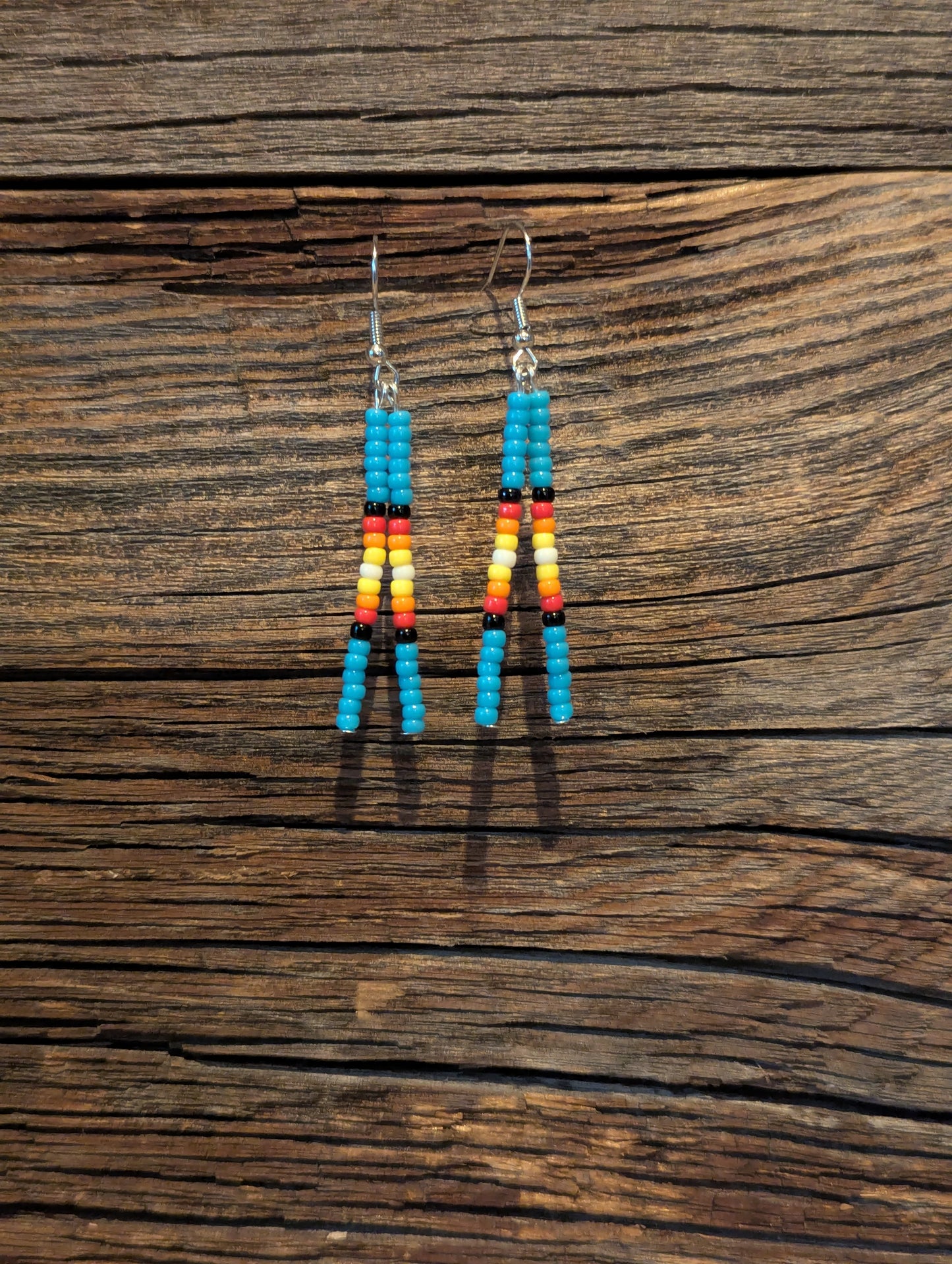 Prairie Fire Double Pin Earrings