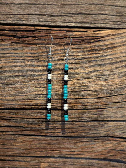 Prairie Sky Stripes Single Pin Earrings