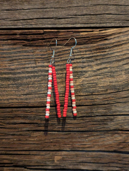 Red Rock Double Pin Earrings