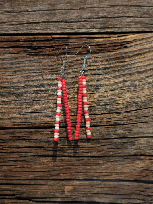 Red Rock Double Pin Earrings