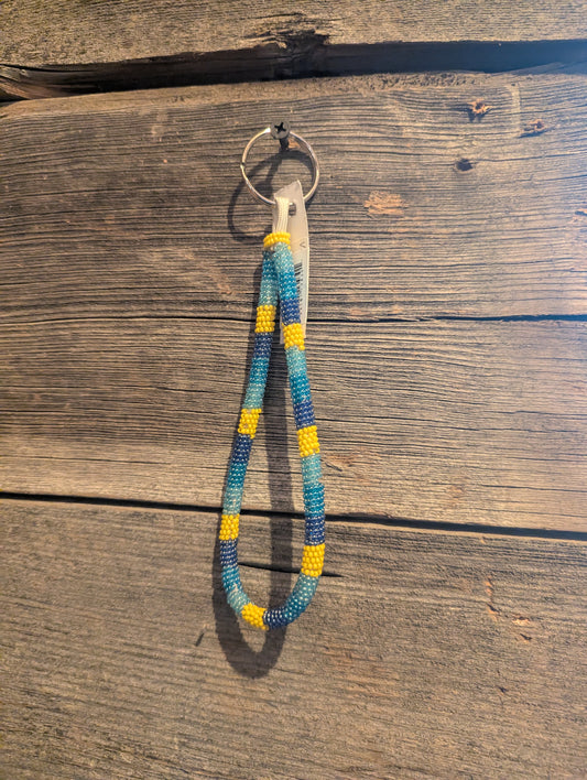Sunshine Coast Beaded Wristlet Keychain
