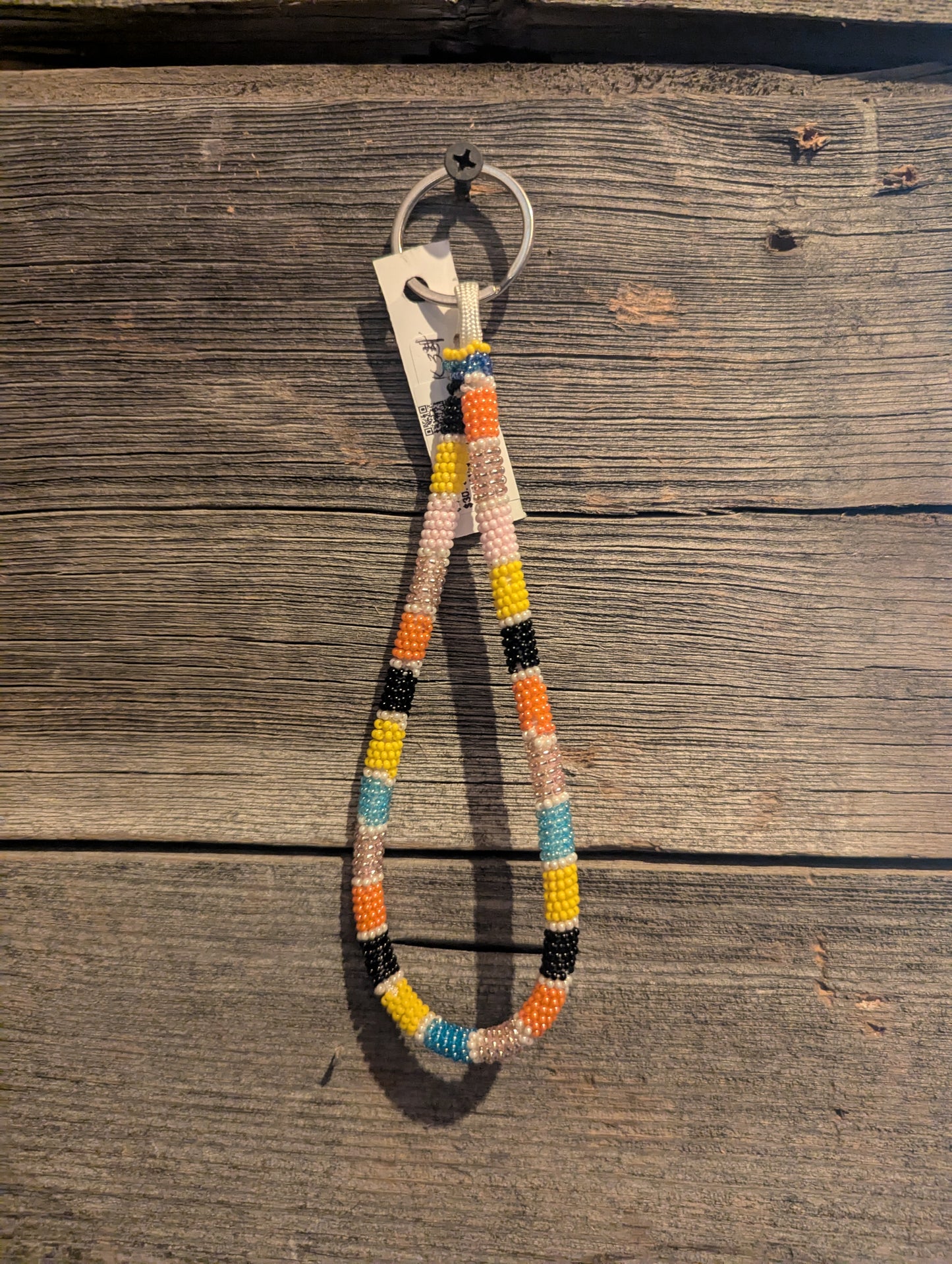 Wildflower Meadow Beaded Wristlet Keychain