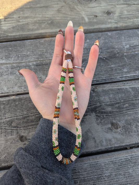 Blossom Beaded Wristlet Keychain