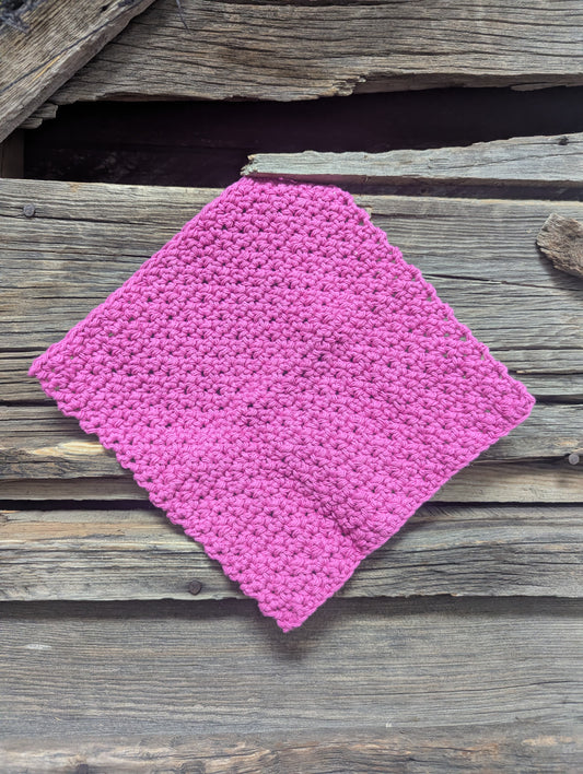 Hot Pink Dishcloth
