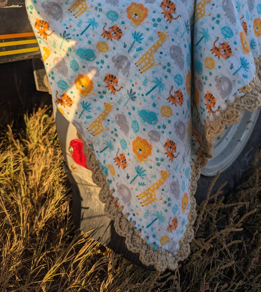 Safari Receiving Blanket (flannel)