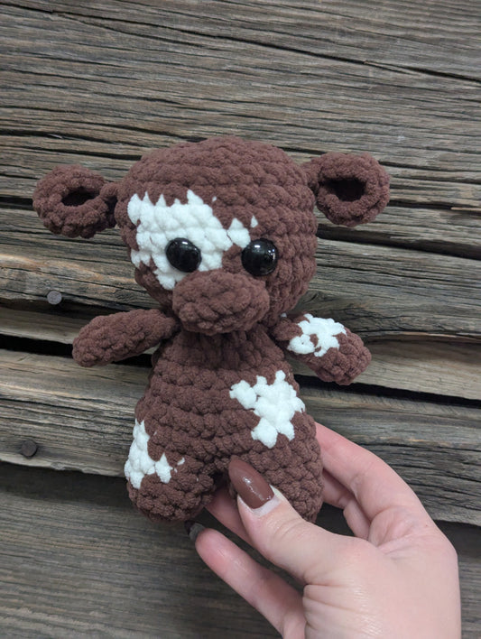 Brown & White cow