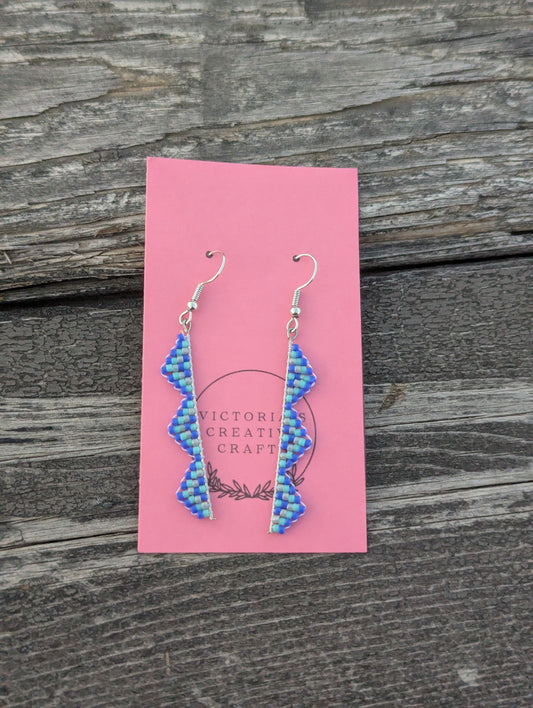 Lavender Fields Zigzag Earrings