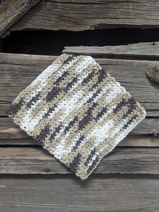 Chocolate Ombre Dishcloth
