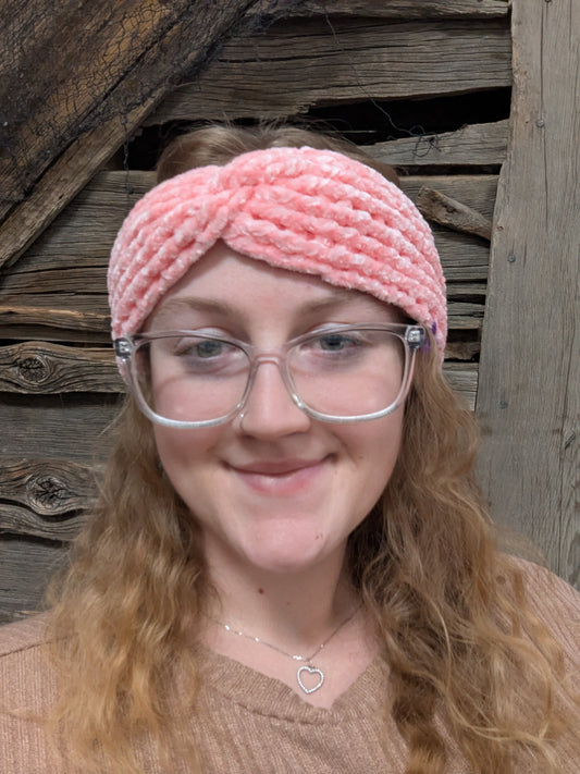 Pink Adult Velvet Headband